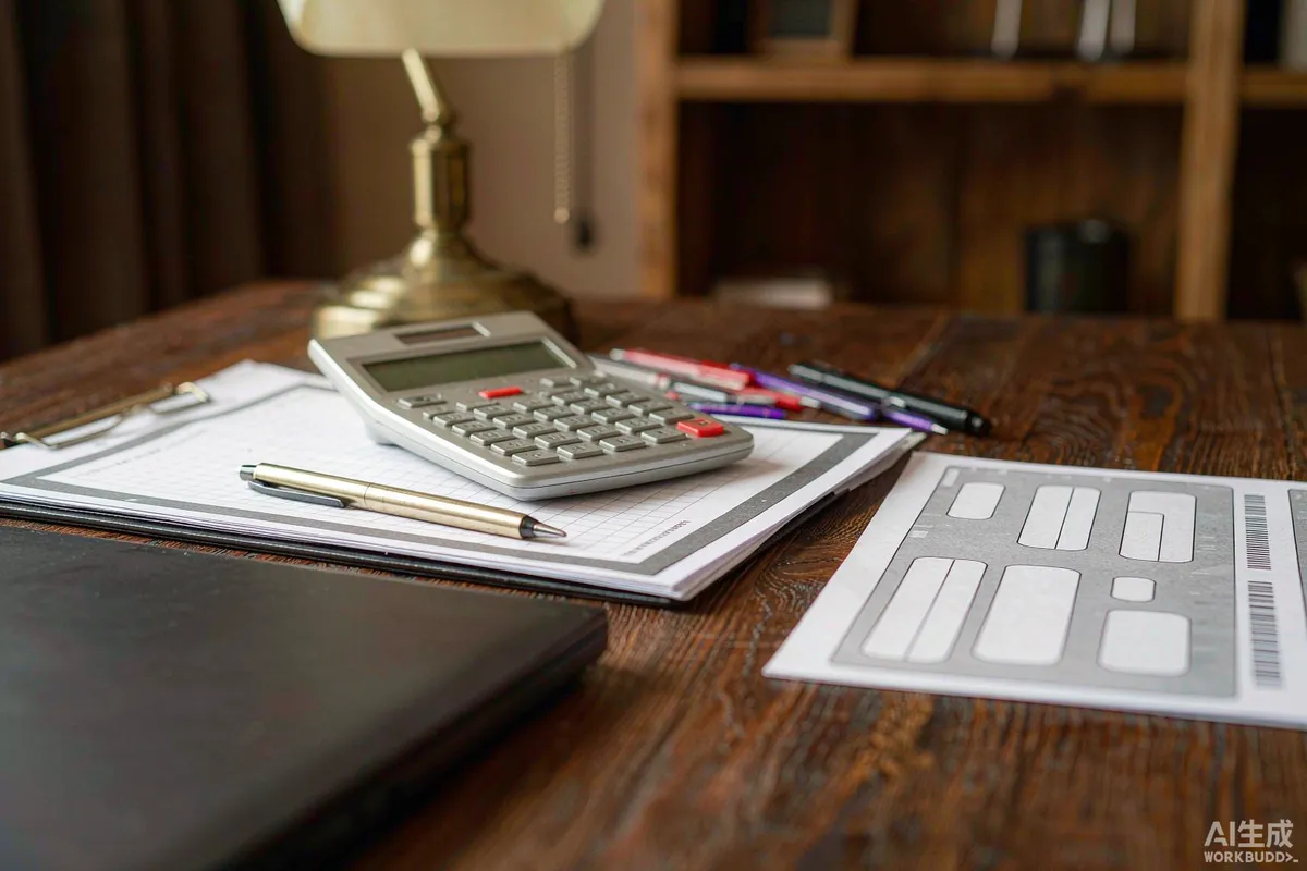 Budget paperwork on a resort manager desk with a calculator and a printed quotation